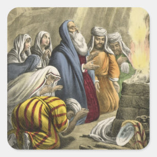 Adesivo Quadrado O sacrifício de Noah em deixar a arca, de uma