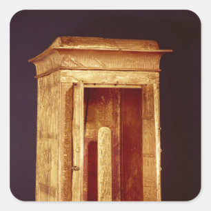 Adesivo Quadrado O santuário dourado do reino novo de Tutankhamun