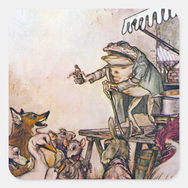 Adesivo Quadrado O Sapo Quack (Frente)