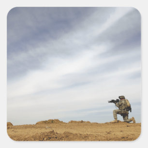 Adesivo Quadrado O sargento fornece a segurança