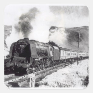 Adesivo Quadrado O Scot real, locomotiva interurbana