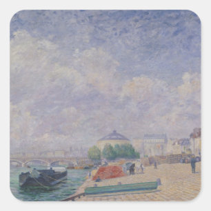 Adesivo Quadrado O Seine em Bercy, 1885