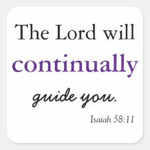 Adesivo Quadrado O Senhor estará com você