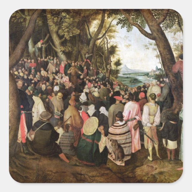 Adesivo Quadrado O Sermão das Ruas, João Batista (Frente)