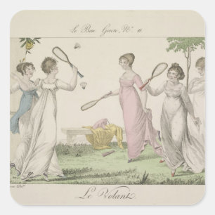 Adesivo Quadrado O Shuttlecock, chapeia 11 de "Le Bon Gênero", 180