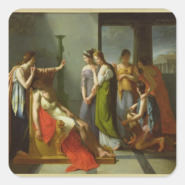 Adesivo Quadrado O Sonho de Orestes (Frente)