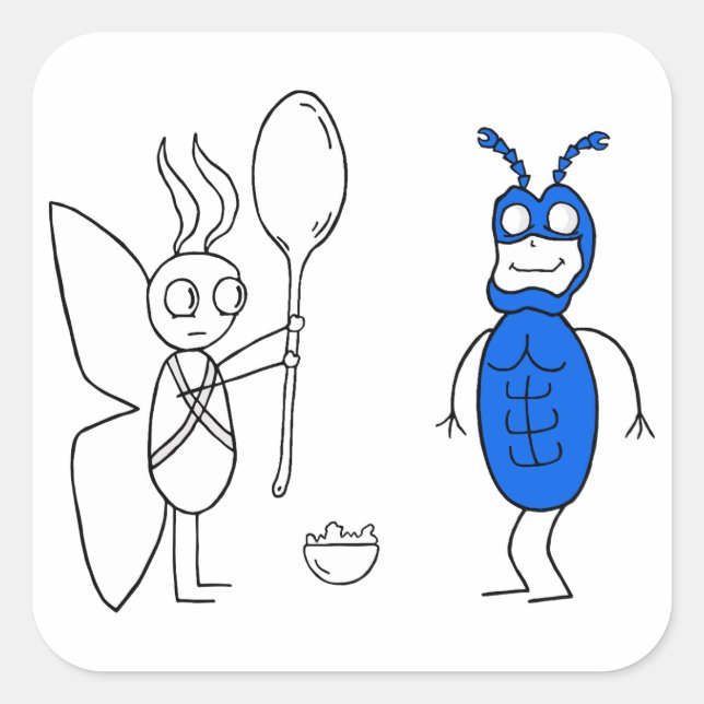 Adesivo Quadrado O SPOOOOONNNN É Muito Grande (Frente)