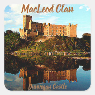Adesivo Quadrado O Sticker do Castelo Dunvegan do MacLeod Clan