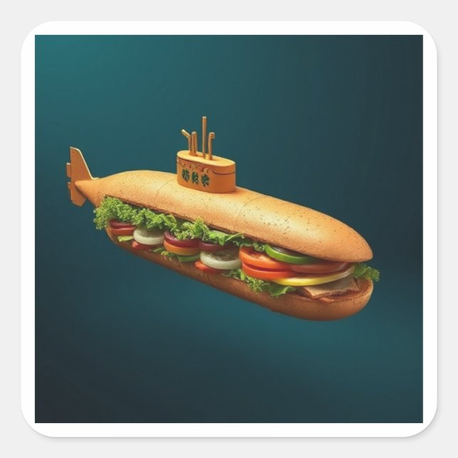 Adesivo Quadrado O "submarino" (Frente)