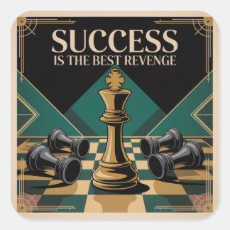 Adesivo Quadrado O Sucesso É A Melhor Vingança