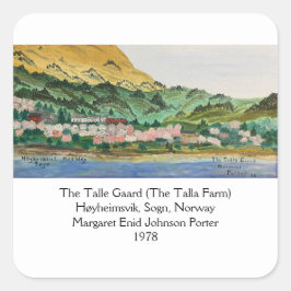 Adesivo Quadrado O Talle Gaard (A Fazenda de Talla) "78 eurodeputad