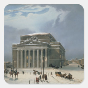 Adesivo Quadrado O teatro de Bolshoi em Moscovo