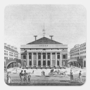 Adesivo Quadrado O teatro de l'Odeon, 1830