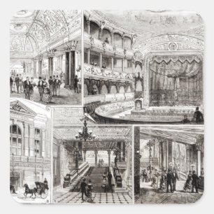 Adesivo Quadrado O Teatro Império, Praça Leicester