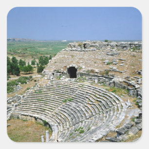 Adesivo Quadrado O teatro romano, ø-ò ANÚNCIO dos séculos