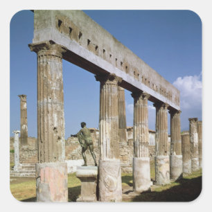 Adesivo Quadrado O templo de Apollo