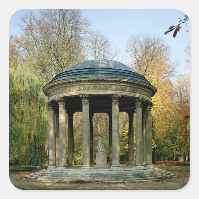 Adesivo Quadrado O Templo do Amor na Parc du Petit (Frente)