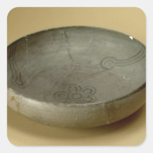 Adesivo Quadrado O Terracotta pintou mercadorias cinzentos,