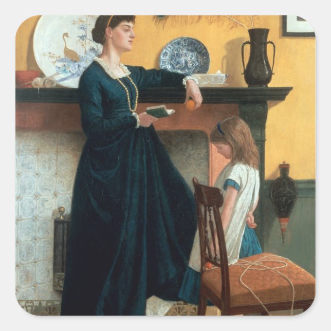 Adesivo Quadrado O teste (Frente)