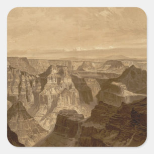 Adesivo Quadrado O Transept, divisão de Kaibab, Grand Canyon