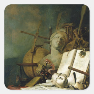 Adesivo Quadrado O Transience de todas as coisas terrestres, c.1660