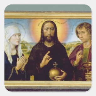 Adesivo Quadrado O Triptych da família de Braque, St John