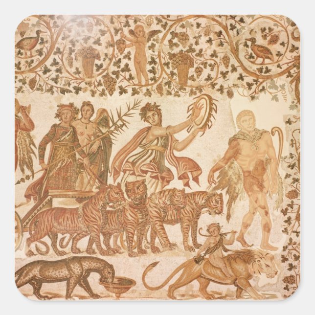 Adesivo Quadrado O triunfo de Dionísio (Frente)