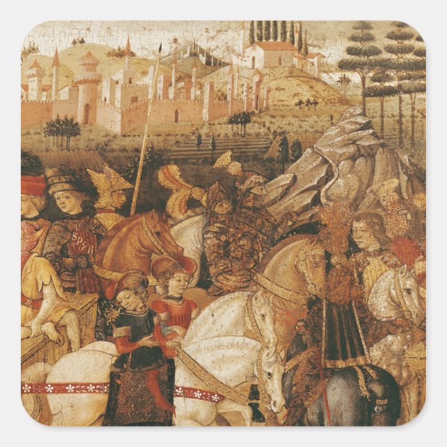 Adesivo Quadrado O Triunfo de Júlio César (Frente)