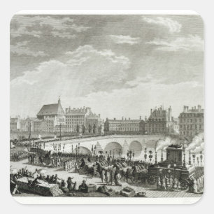 Adesivo Quadrado O triunfo de Voltaire