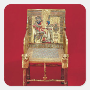 Adesivo Quadrado O trono, do túmulo de Tutankhamun