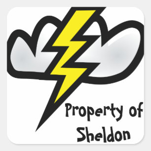 Adesivo Quadrado O trovão do Thor