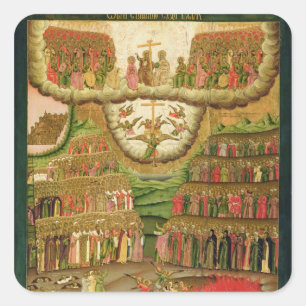 Adesivo Quadrado O último julgamento, 1721