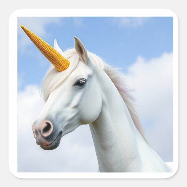 Adesivo Quadrado O "uniCORN" (Frente)