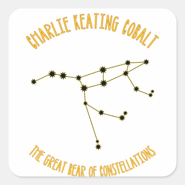 Adesivo Quadrado O Urso do Excelente (Frente)