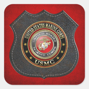 Adesivo Quadrado O USMC simboliza [edição especial] [3D]