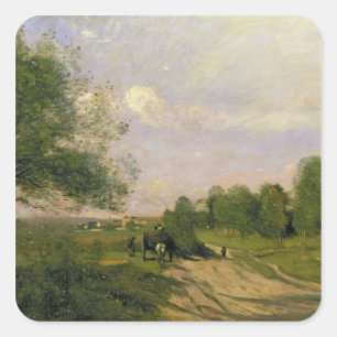 Adesivo Quadrado O vagão, lembrança de Saintry, 1874