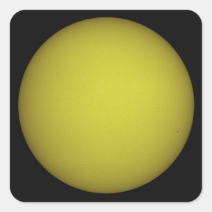 Adesivo Quadrado O vaivém espacial Atlantis é visto na silhueta