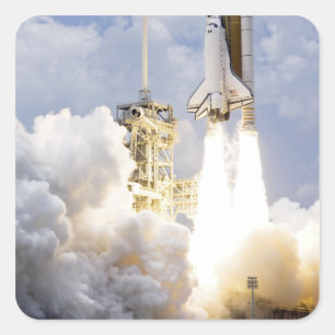 Adesivo Quadrado O vaivém espacial Atlantis tira