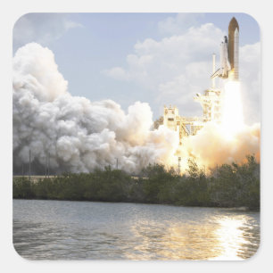 Adesivo Quadrado O vaivém espacial Atlantis tira 22