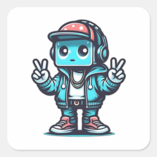 Adesivo Quadrado o vendedor (Frente)