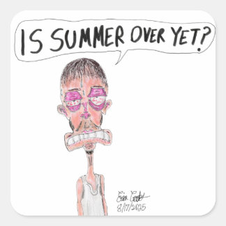 Adesivo Quadrado O Verão Já Acabou? - Erica Crooks Comics