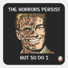 Adesivo Quadrado O Vinheta dos Horrores