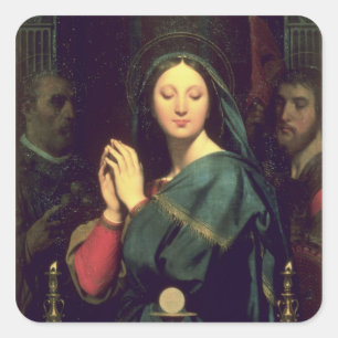 Adesivo Quadrado O Virgin com o anfitrião, 1841