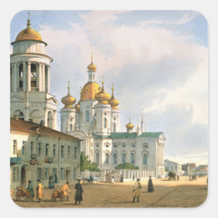 Adesivo Quadrado O Virgin da igreja de Vladimir