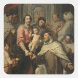 Adesivo Quadrado O Virgin do Carmelites