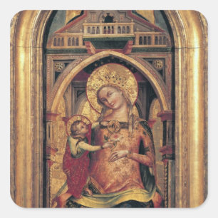 Adesivo Quadrado O Virgin e a criança, 1372