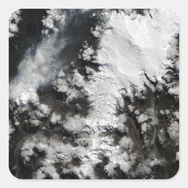 Adesivo Quadrado O vulcão Chaiten no Chile (Frente)