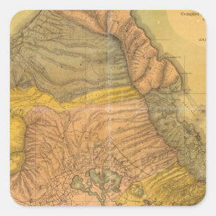 Adesivo Quadrado Oahu, Ilhas Havaianas