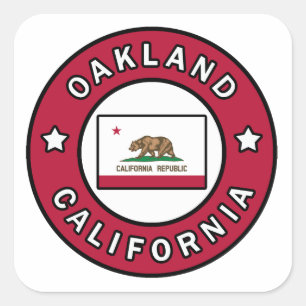 Adesivo Quadrado Oakland Califórnia