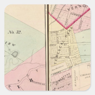 Adesivo Quadrado Oakland, vizinhança 1112